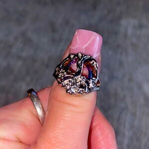 Beautiful silver tree of life ring sz 7/8 💚